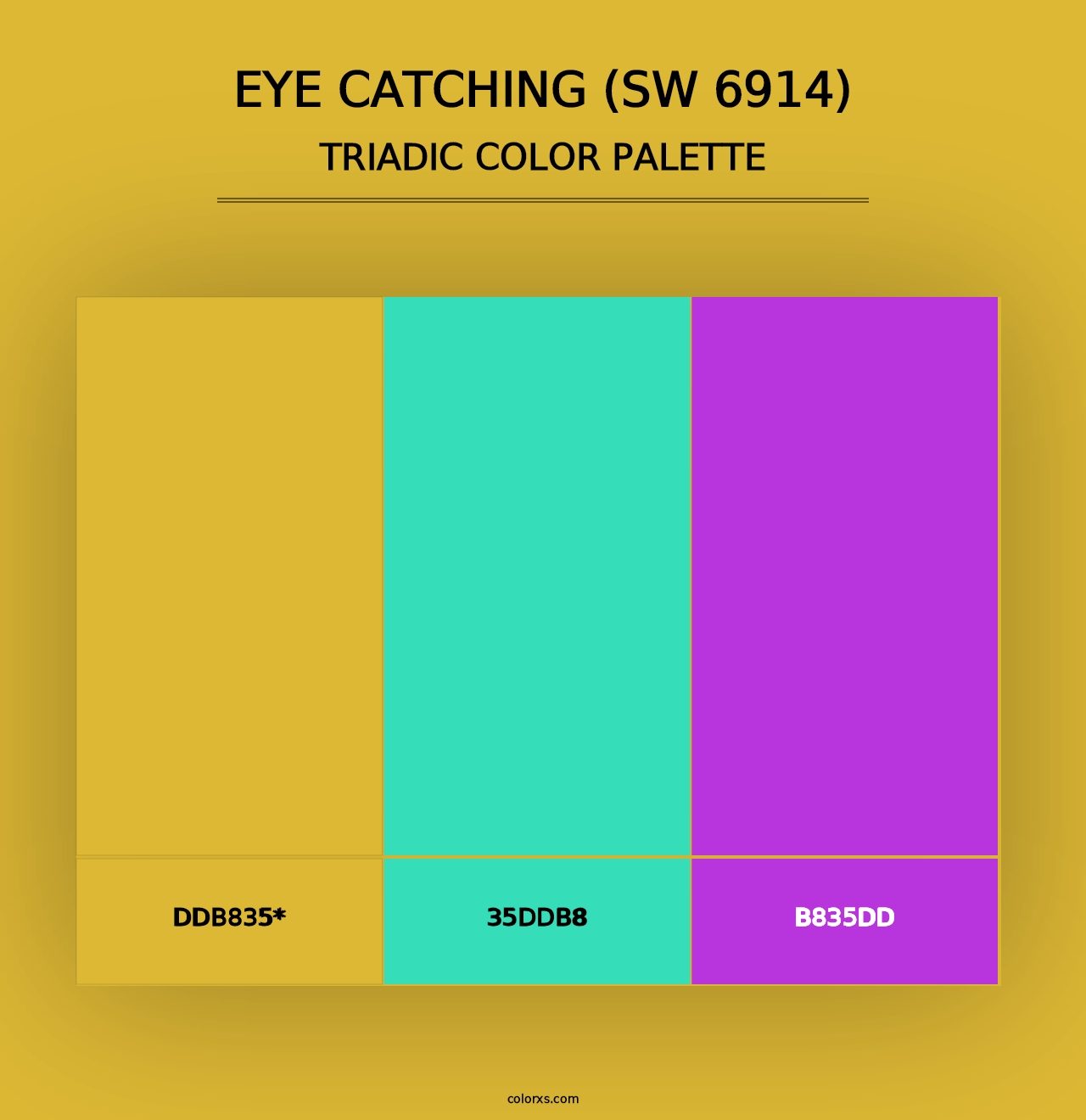 Eye Catching (SW 6914) - Triadic Color Palette