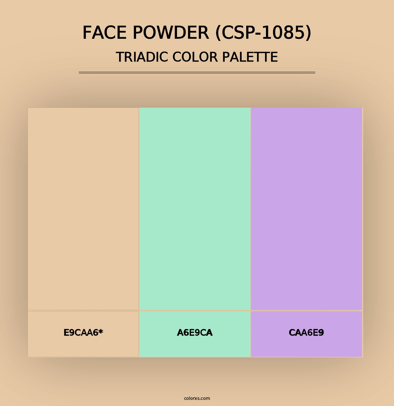 Face Powder (CSP-1085) - Triadic Color Palette