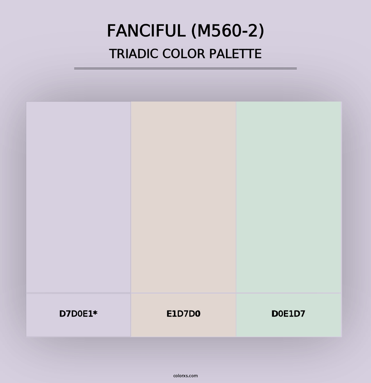 Fanciful (M560-2) - Triadic Color Palette