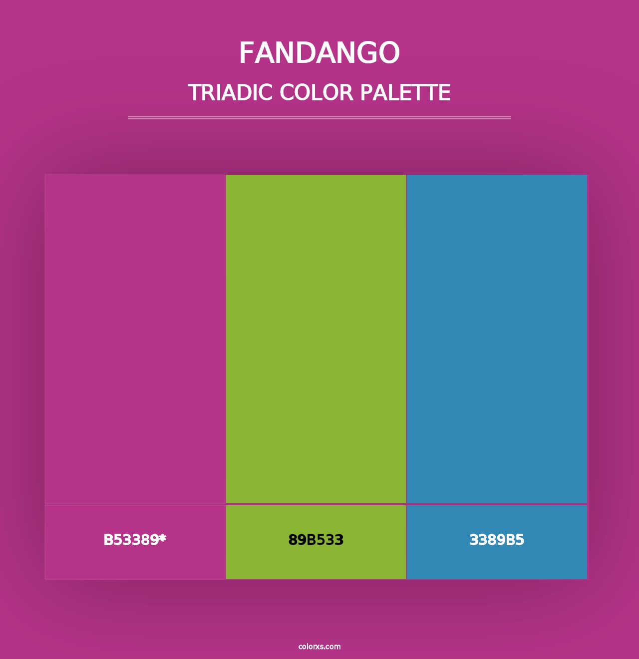 Fandango - Triadic Color Palette