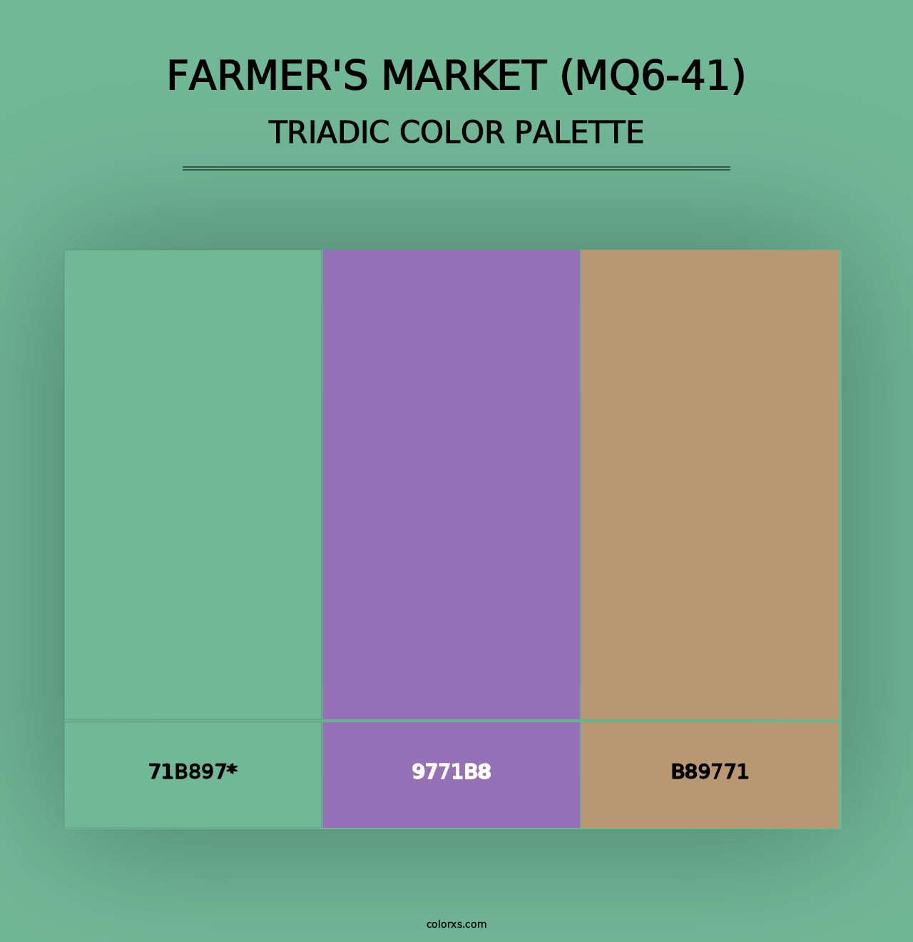 Farmer'S Market (MQ6-41) - Triadic Color Palette