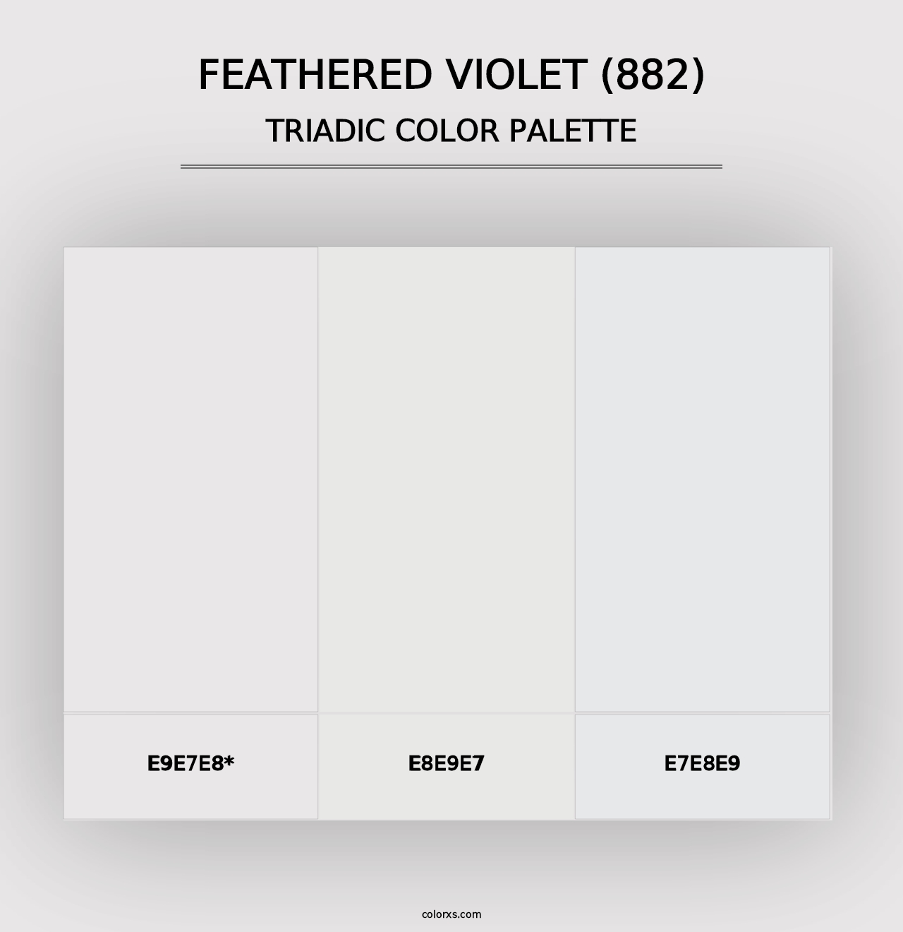 Feathered Violet (882) - Triadic Color Palette