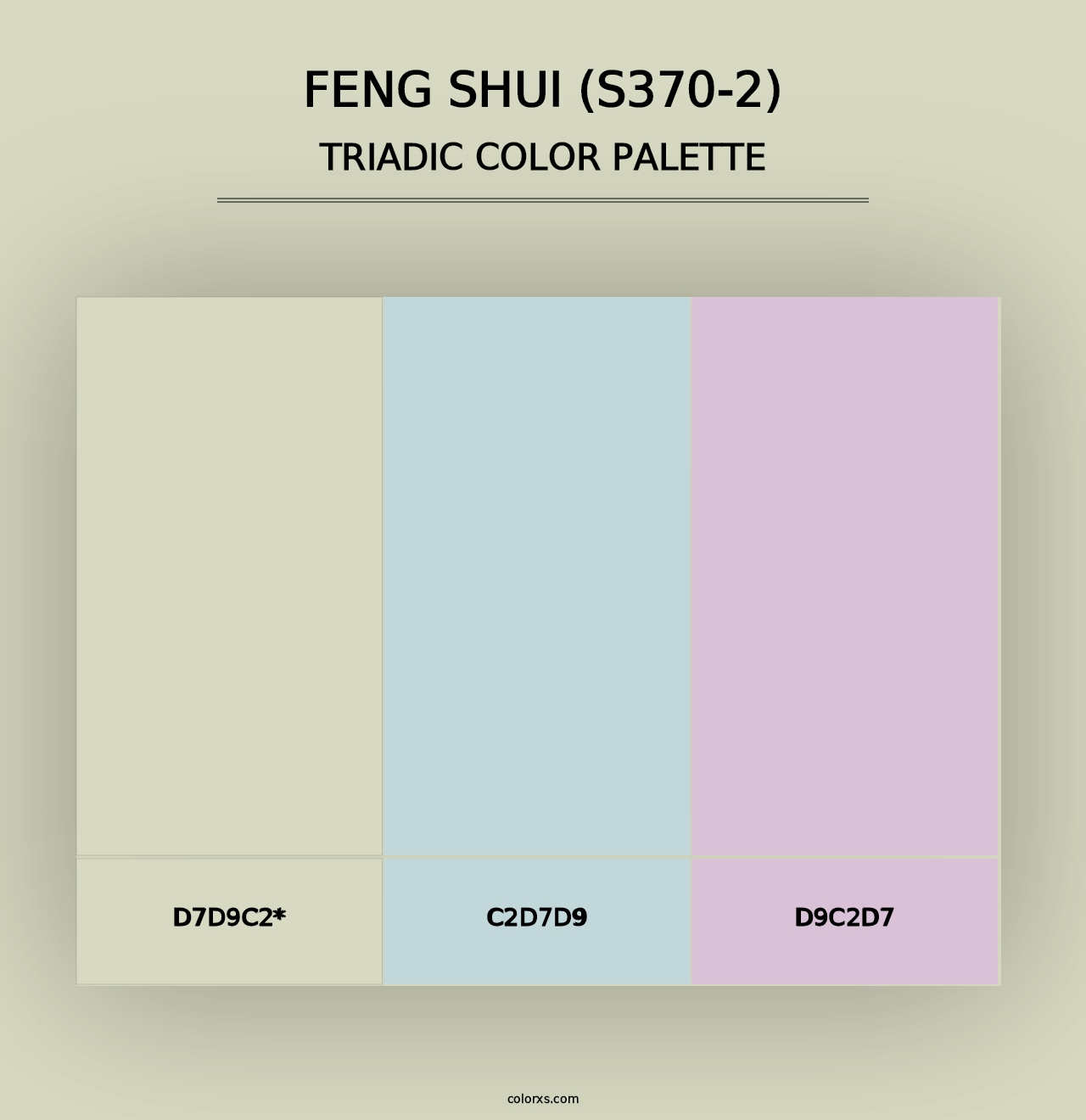 Feng Shui (S370-2) - Triadic Color Palette