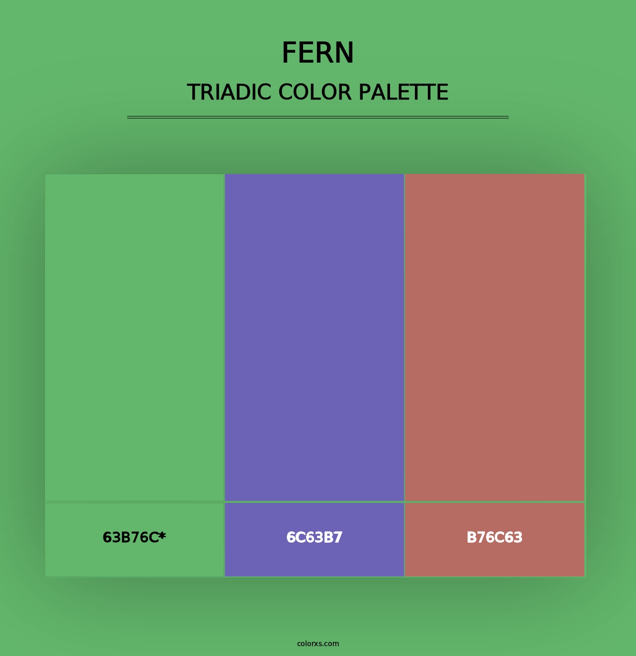 Fern - Triadic Color Palette