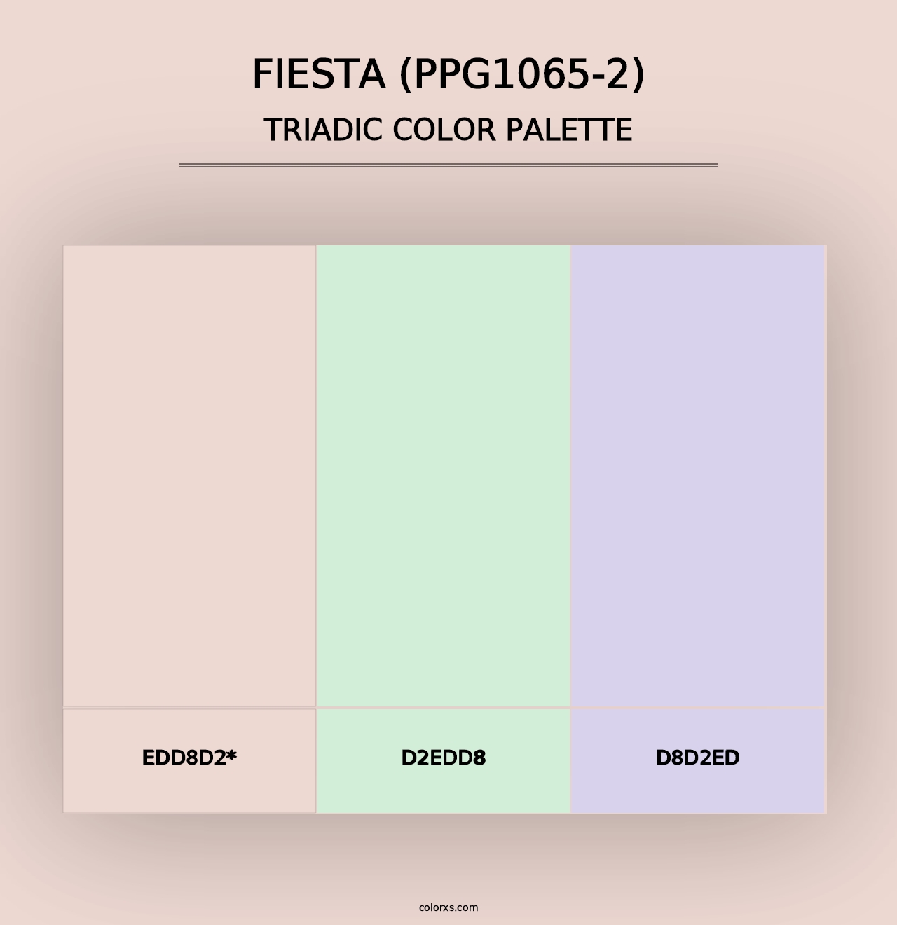 Fiesta (PPG1065-2) - Triadic Color Palette