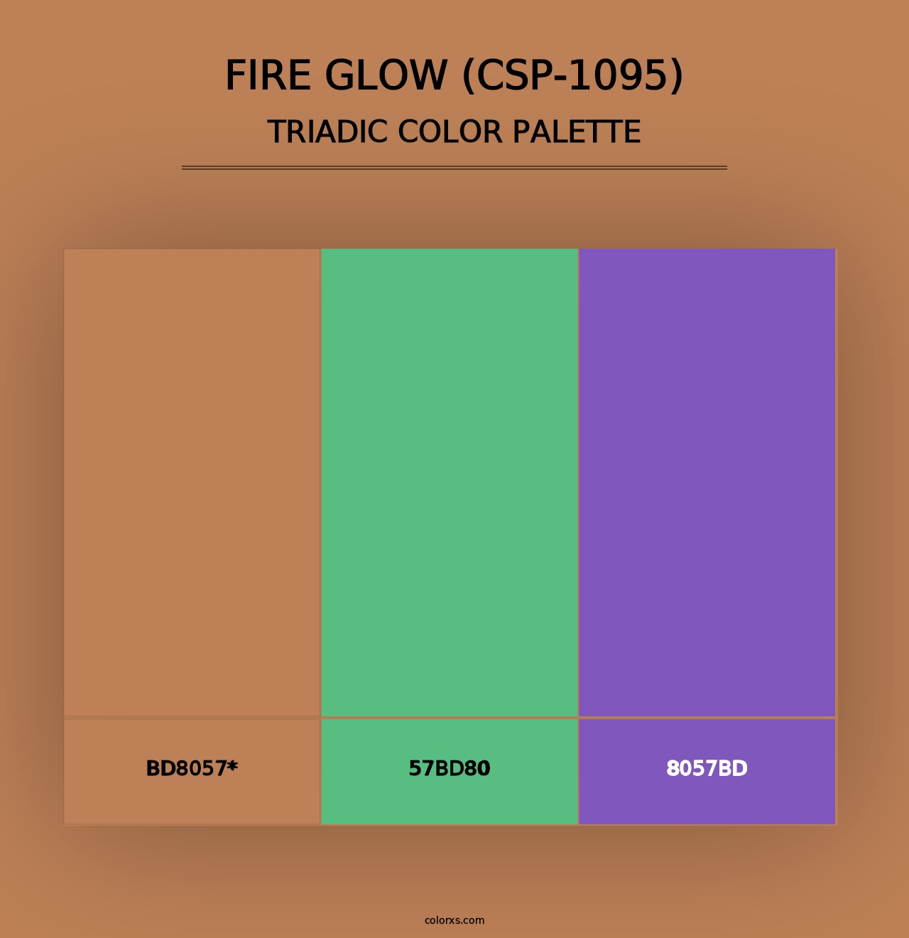 Fire Glow (CSP-1095) - Triadic Color Palette