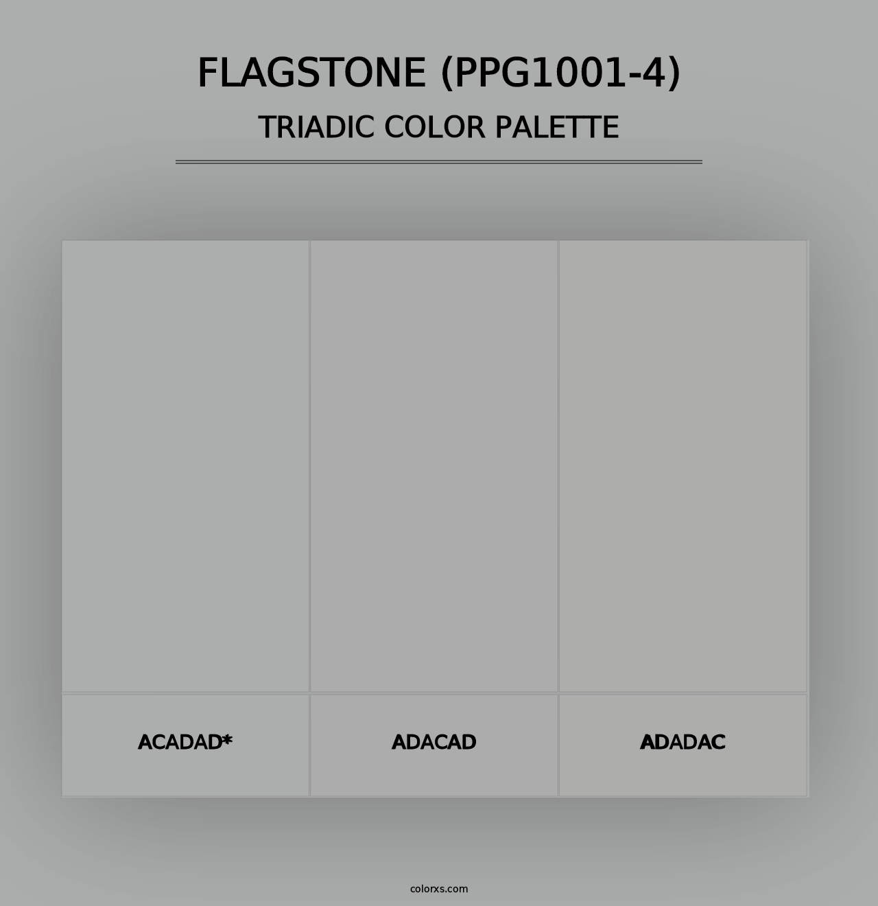 Flagstone (PPG1001-4) - Triadic Color Palette