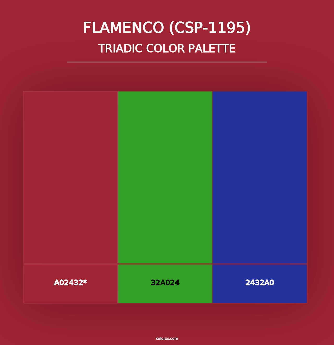 Flamenco (CSP-1195) - Triadic Color Palette