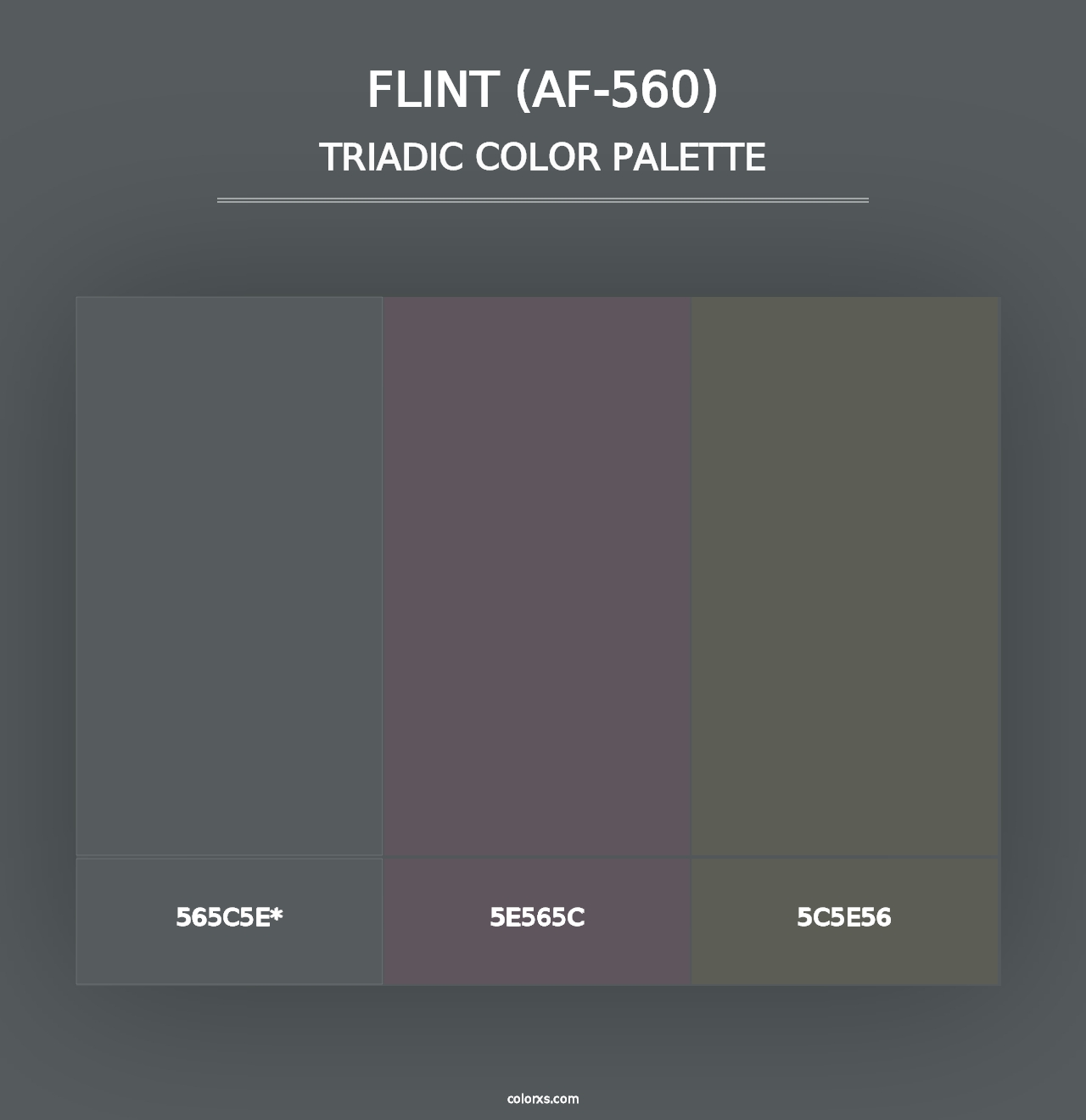 Flint (AF-560) - Triadic Color Palette