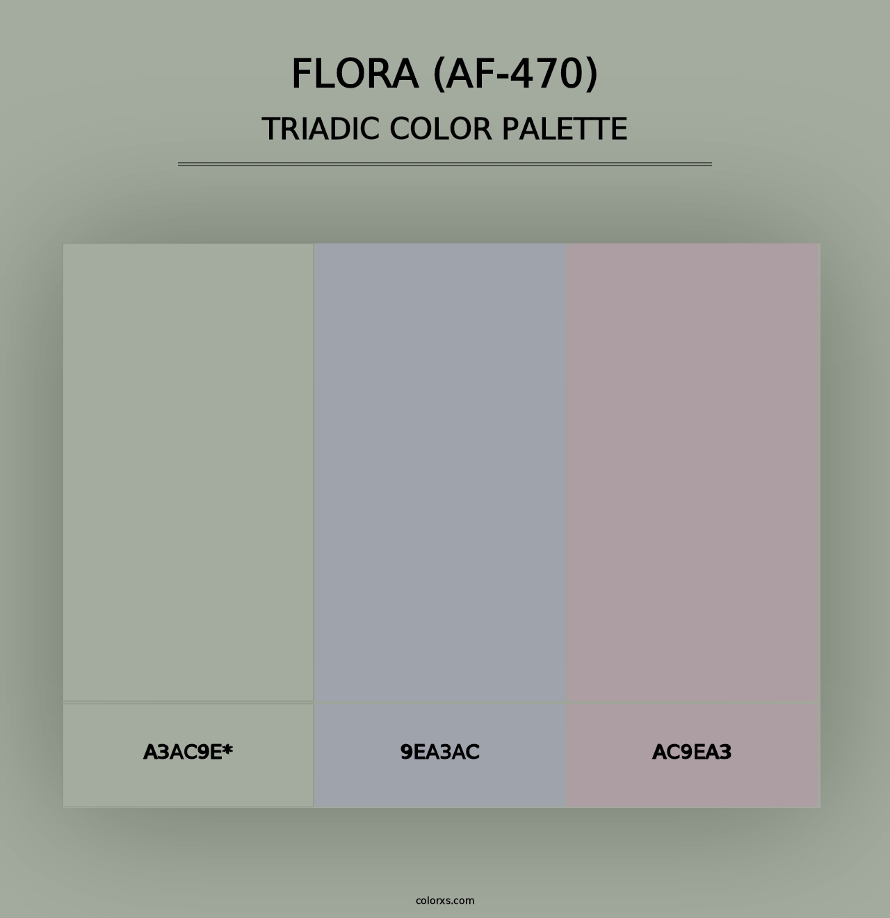 Flora (AF-470) - Triadic Color Palette