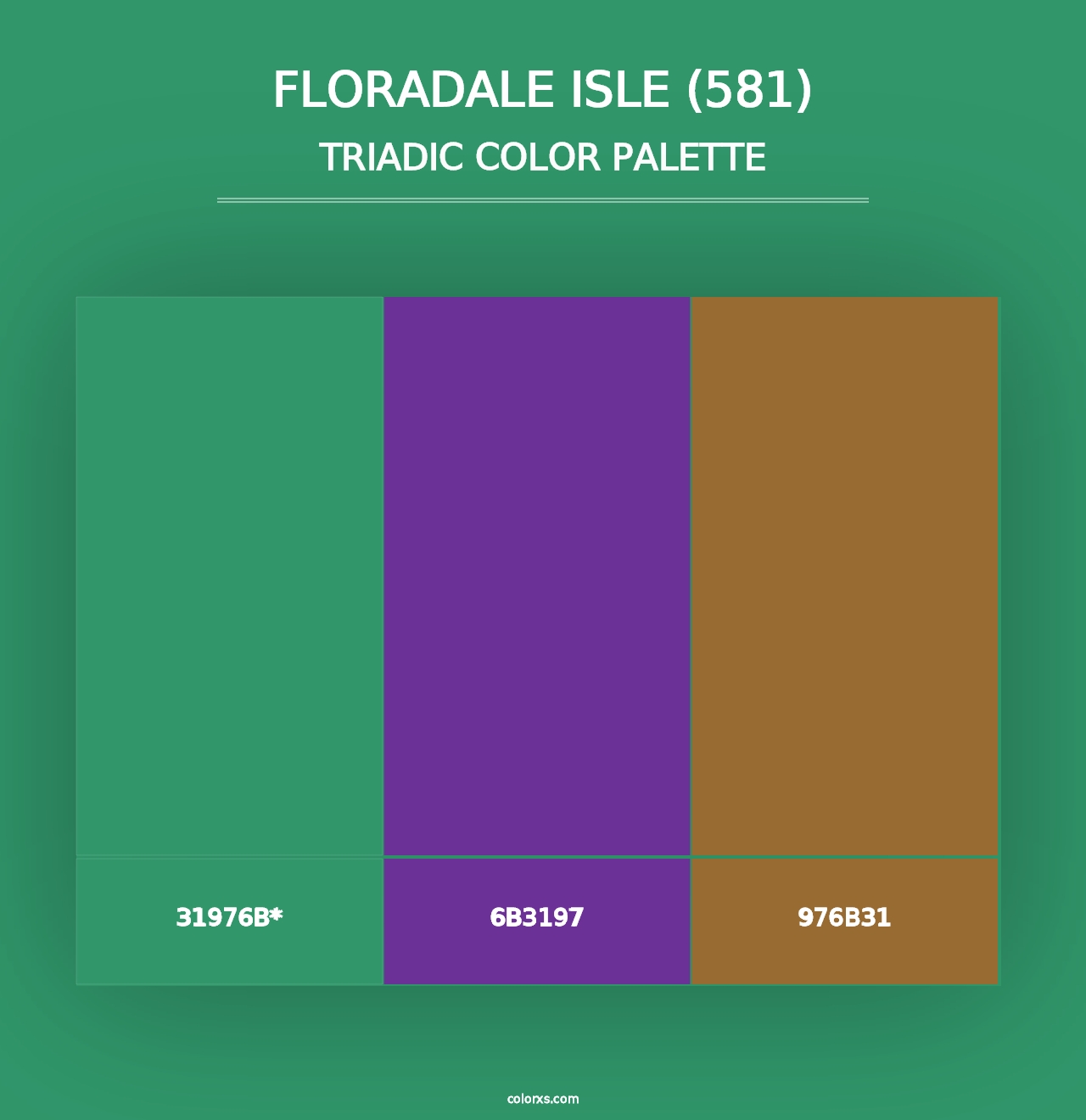 Floradale Isle (581) - Triadic Color Palette