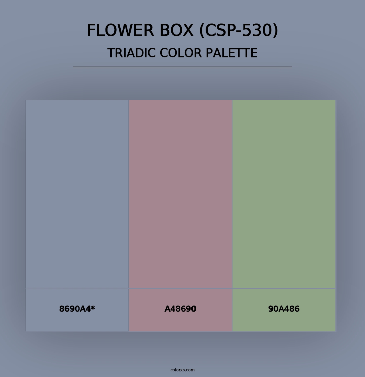 Flower Box (CSP-530) - Triadic Color Palette