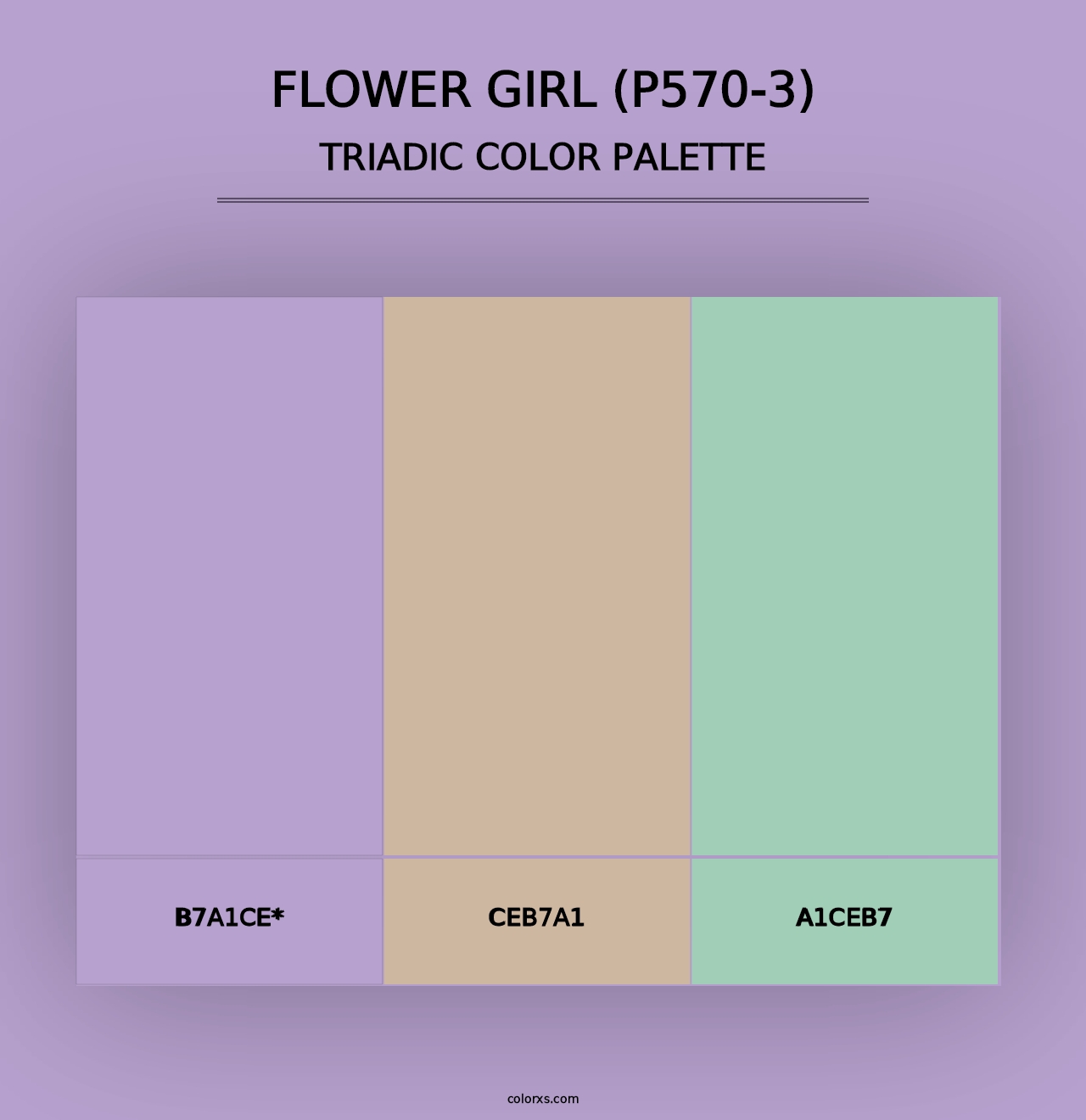 Flower Girl (P570-3) - Triadic Color Palette