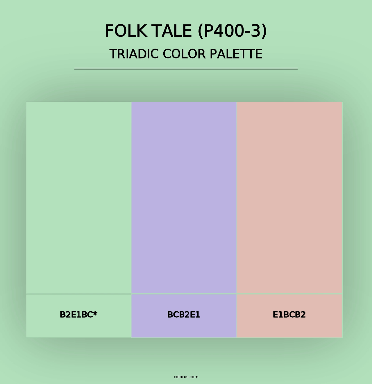 Folk Tale (P400-3) - Triadic Color Palette