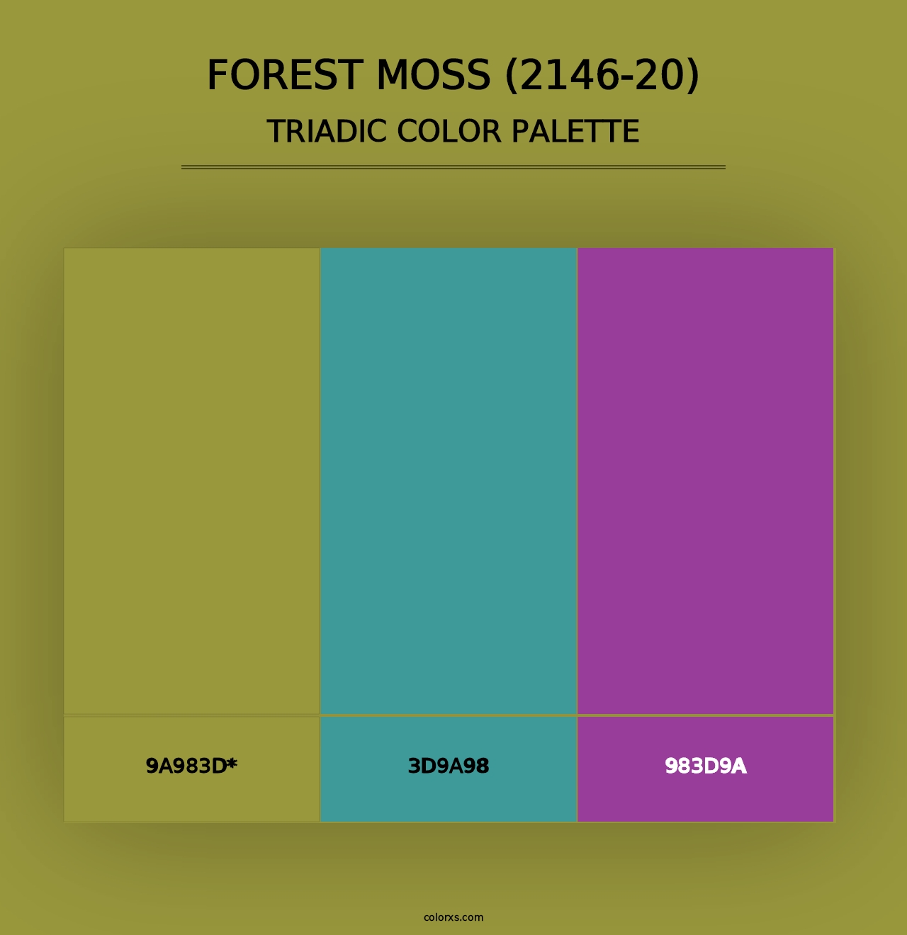 Forest Moss (2146-20) - Triadic Color Palette