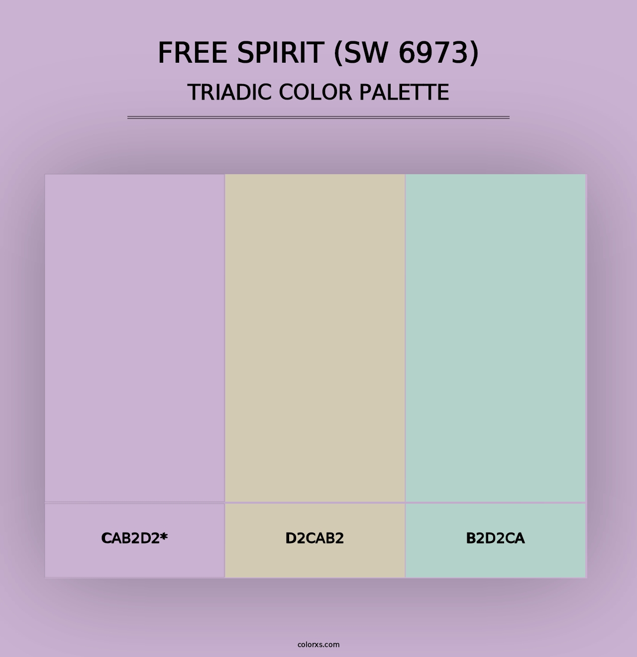 Free Spirit (SW 6973) - Triadic Color Palette