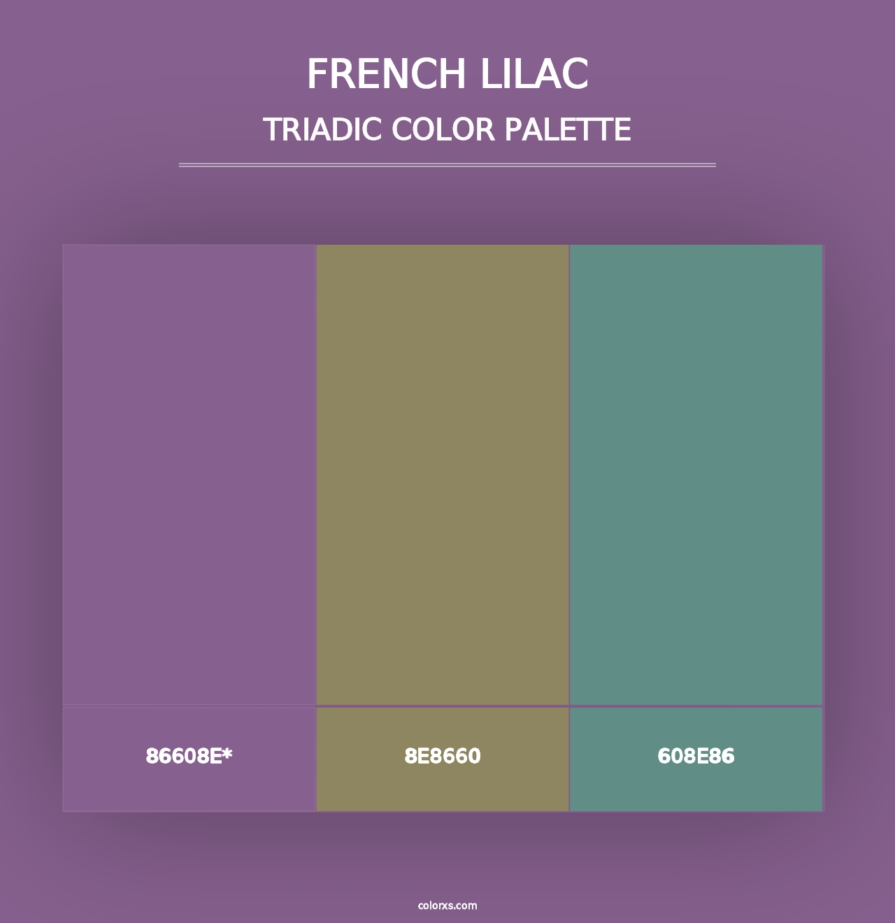 French Lilac - Triadic Color Palette