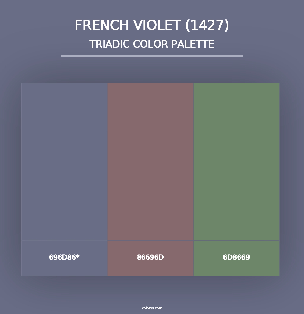 French Violet (1427) - Triadic Color Palette