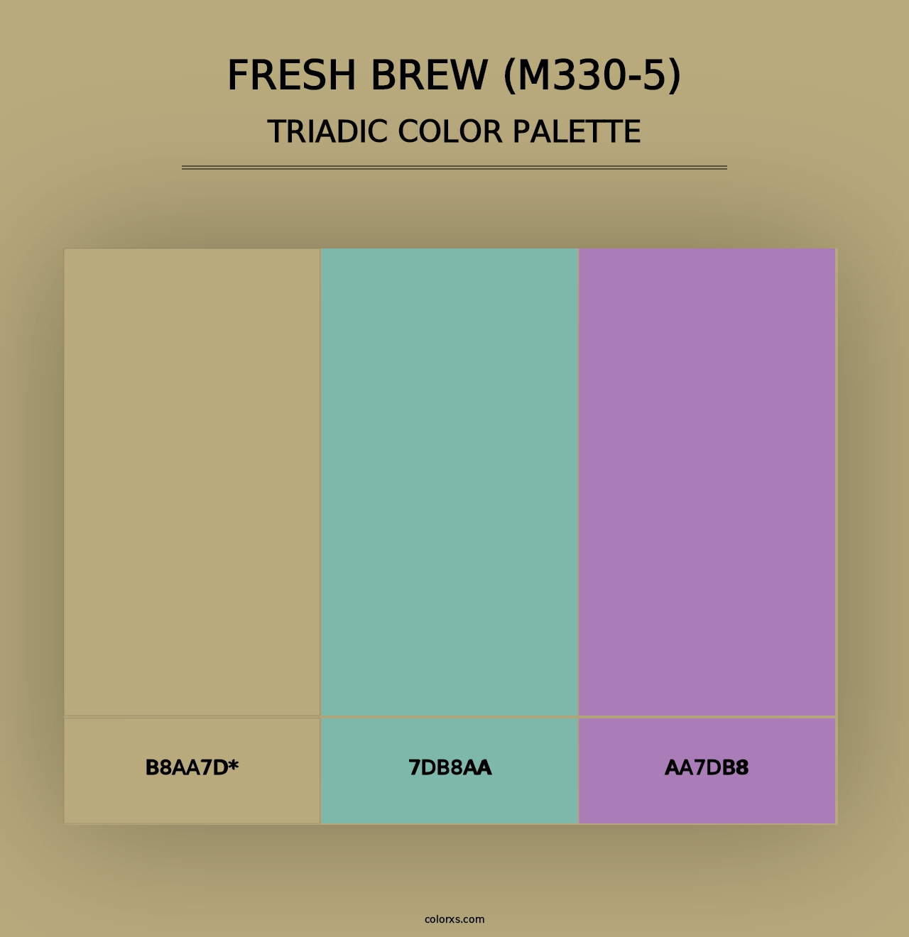 Fresh Brew (M330-5) - Triadic Color Palette