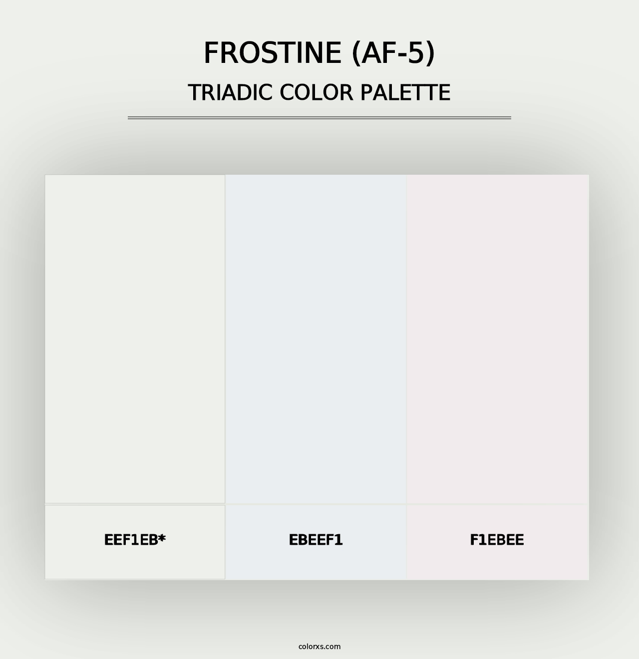 Frostine (AF-5) - Triadic Color Palette