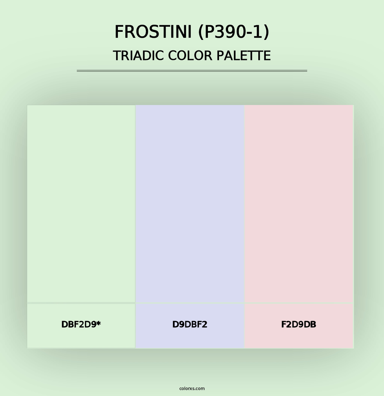 Frostini (P390-1) - Triadic Color Palette