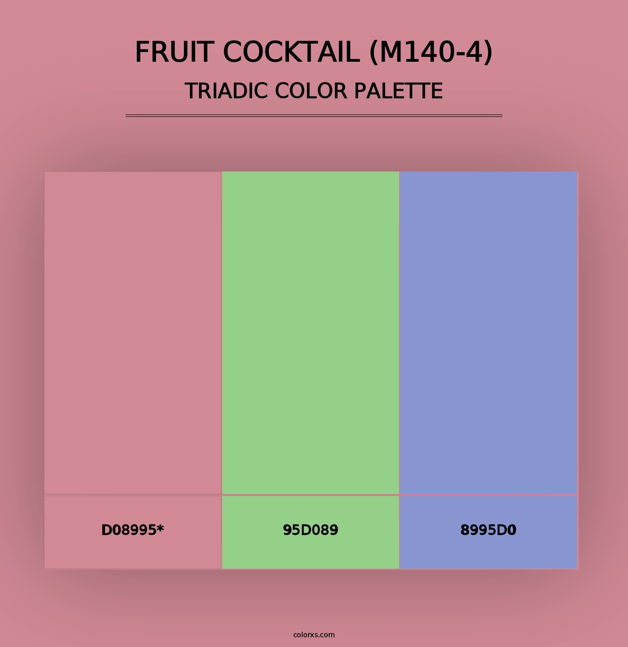 Fruit Cocktail (M140-4) - Triadic Color Palette