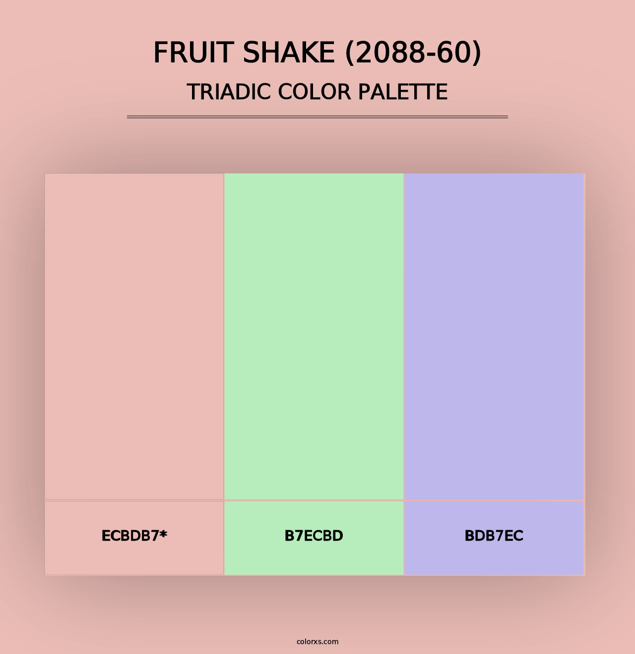 Fruit Shake (2088-60) - Triadic Color Palette