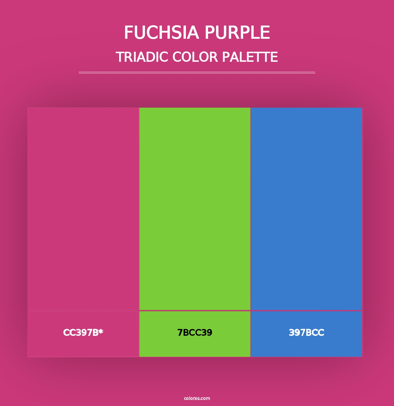 Fuchsia Purple - Triadic Color Palette