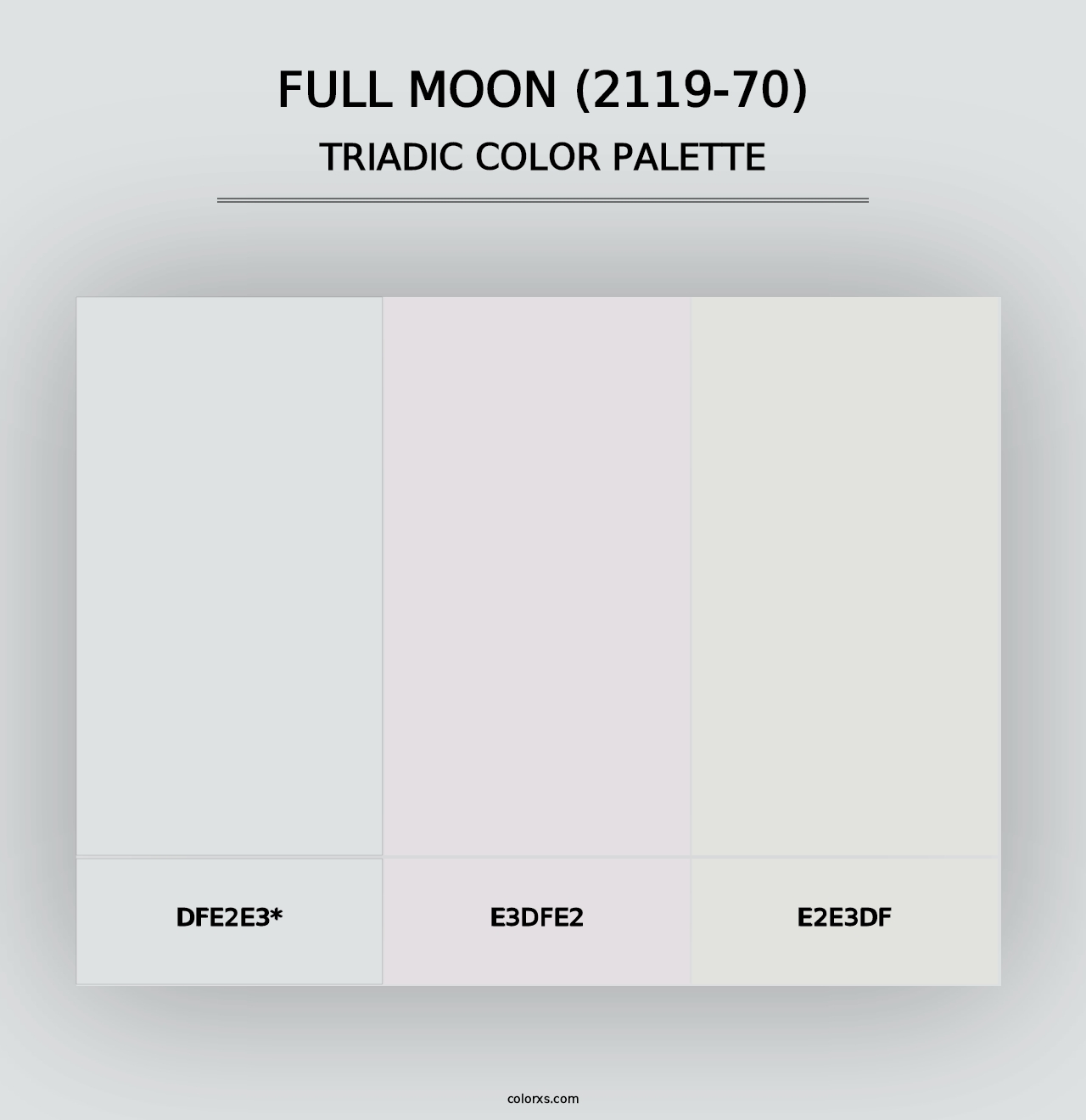 Full Moon (2119-70) - Triadic Color Palette