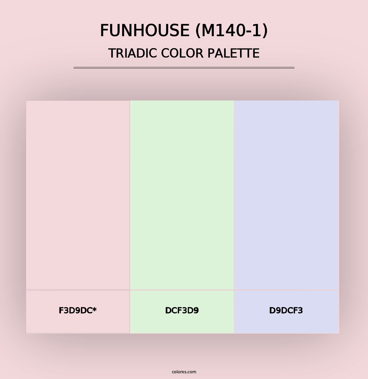 Funhouse (M140-1) - Triadic Color Palette