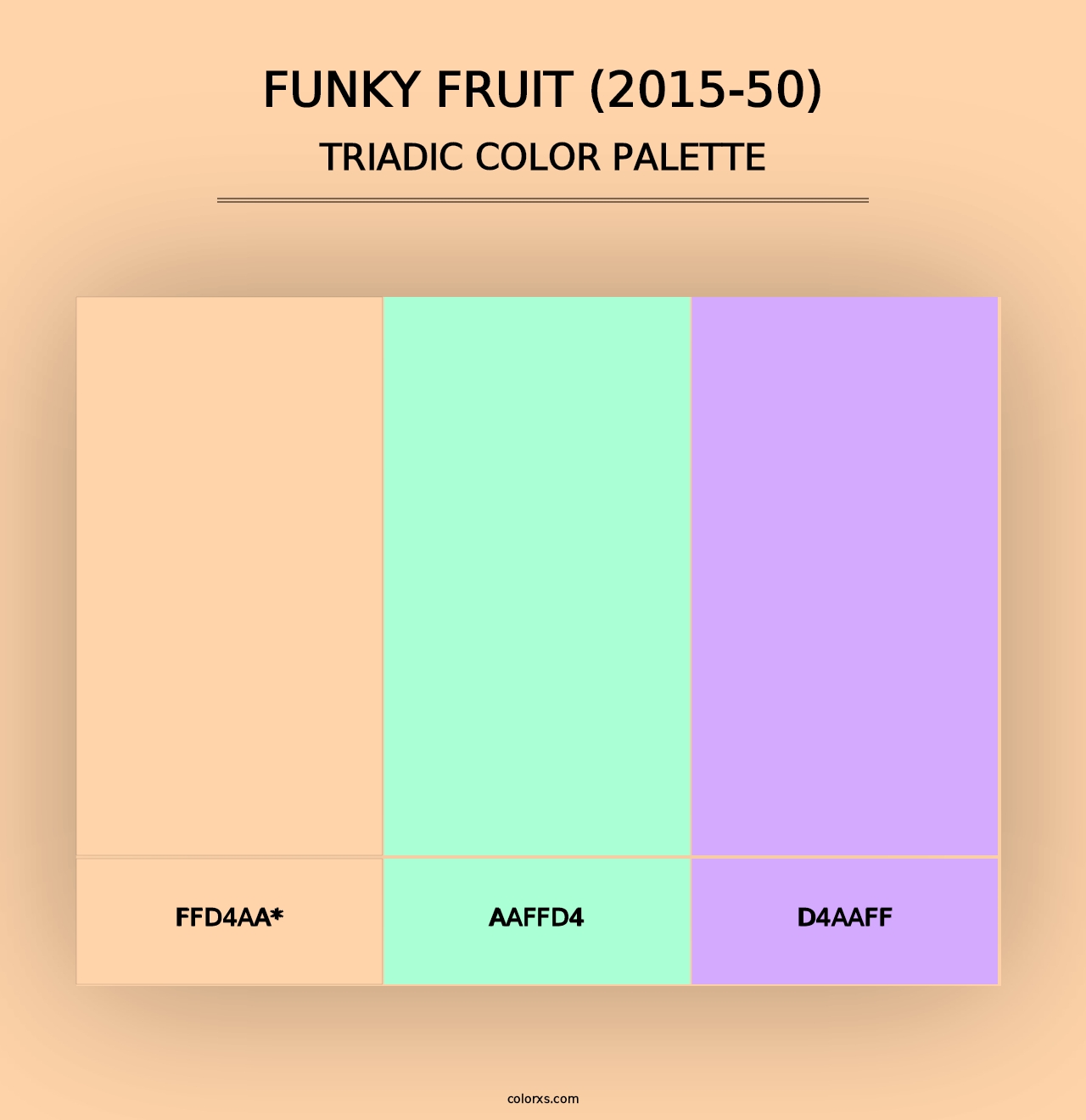 Funky Fruit (2015-50) - Triadic Color Palette