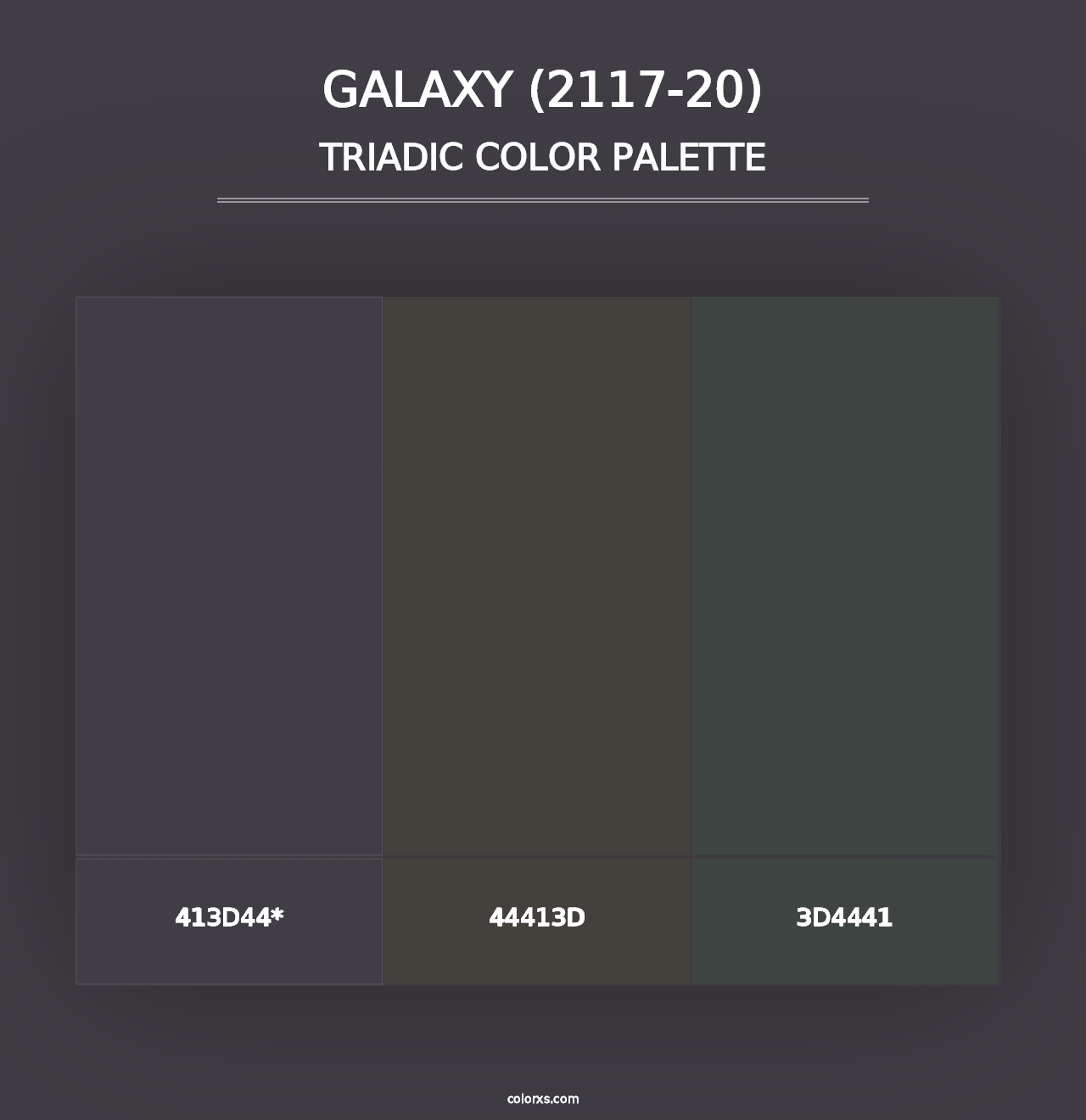 Galaxy (2117-20) - Triadic Color Palette