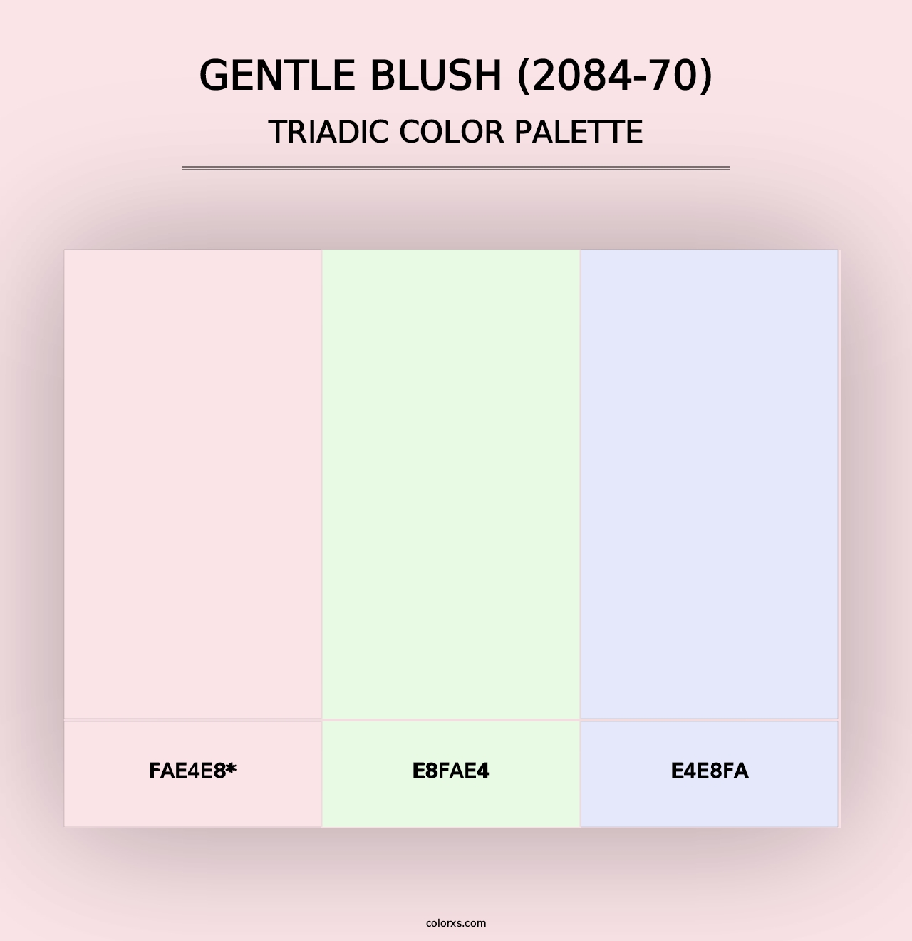 Gentle Blush (2084-70) - Triadic Color Palette