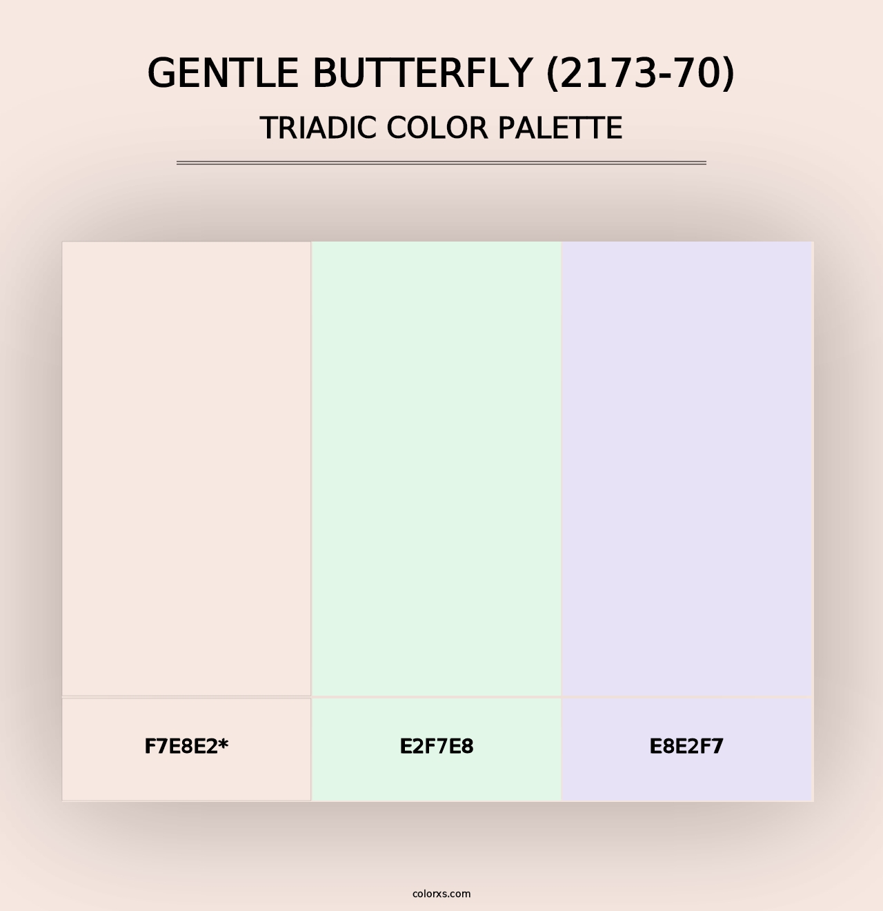 Gentle Butterfly (2173-70) - Triadic Color Palette