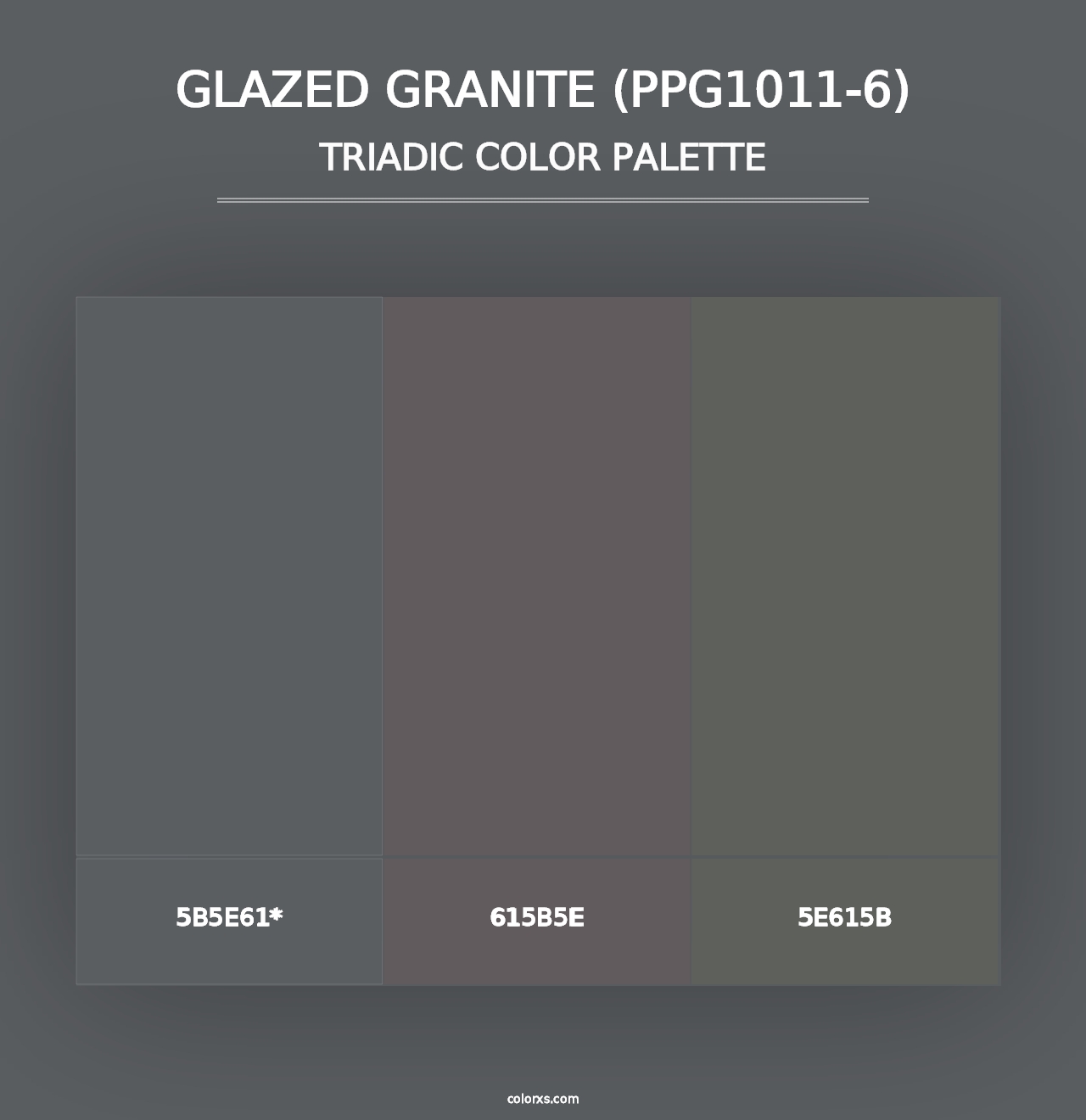 Glazed Granite (PPG1011-6) - Triadic Color Palette