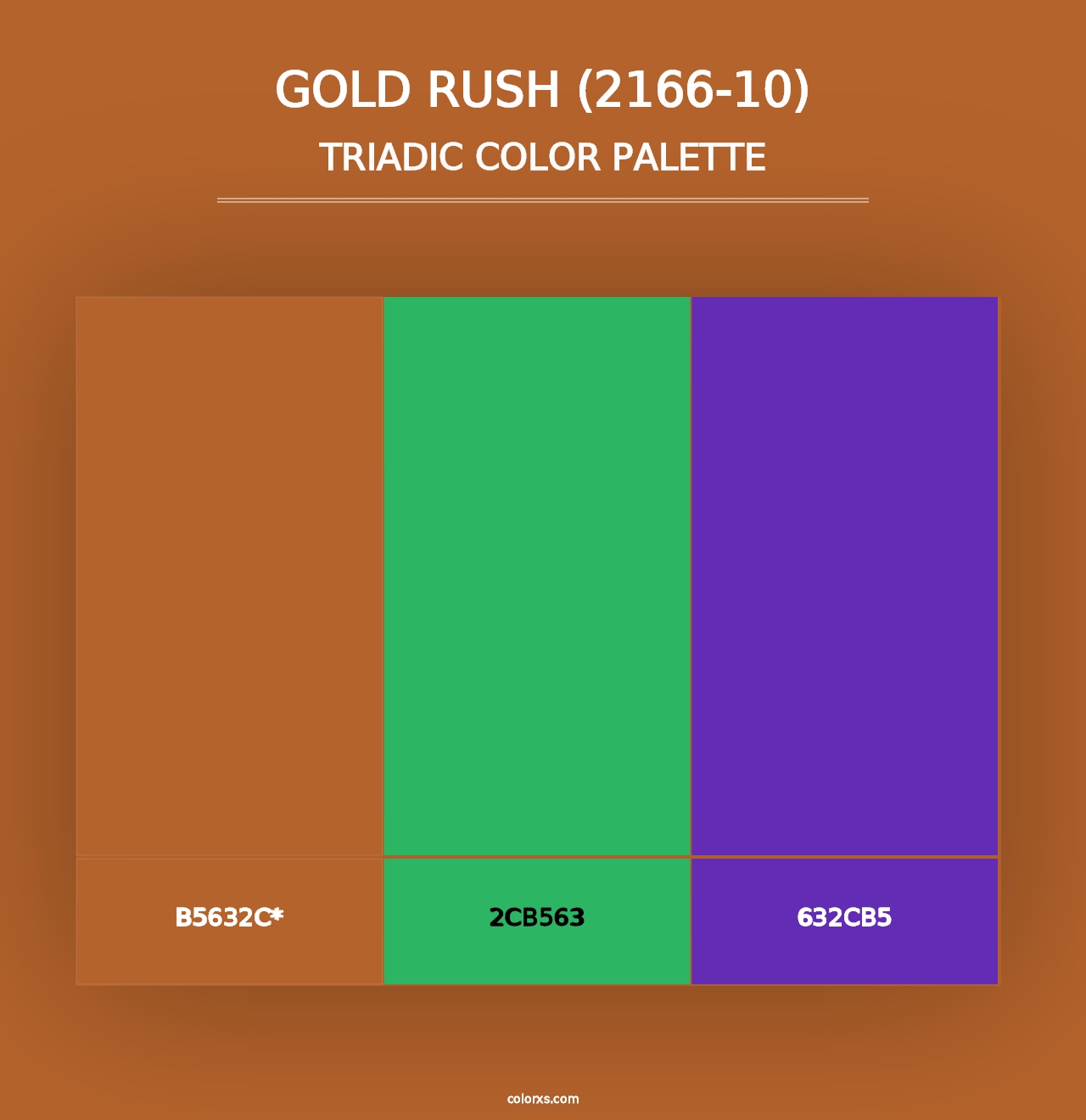 Gold Rush (2166-10) - Triadic Color Palette