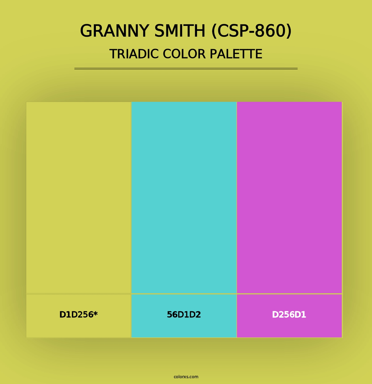 Granny Smith (CSP-860) - Triadic Color Palette