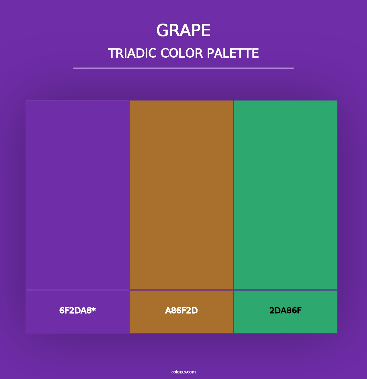 Grape - Triadic Color Palette