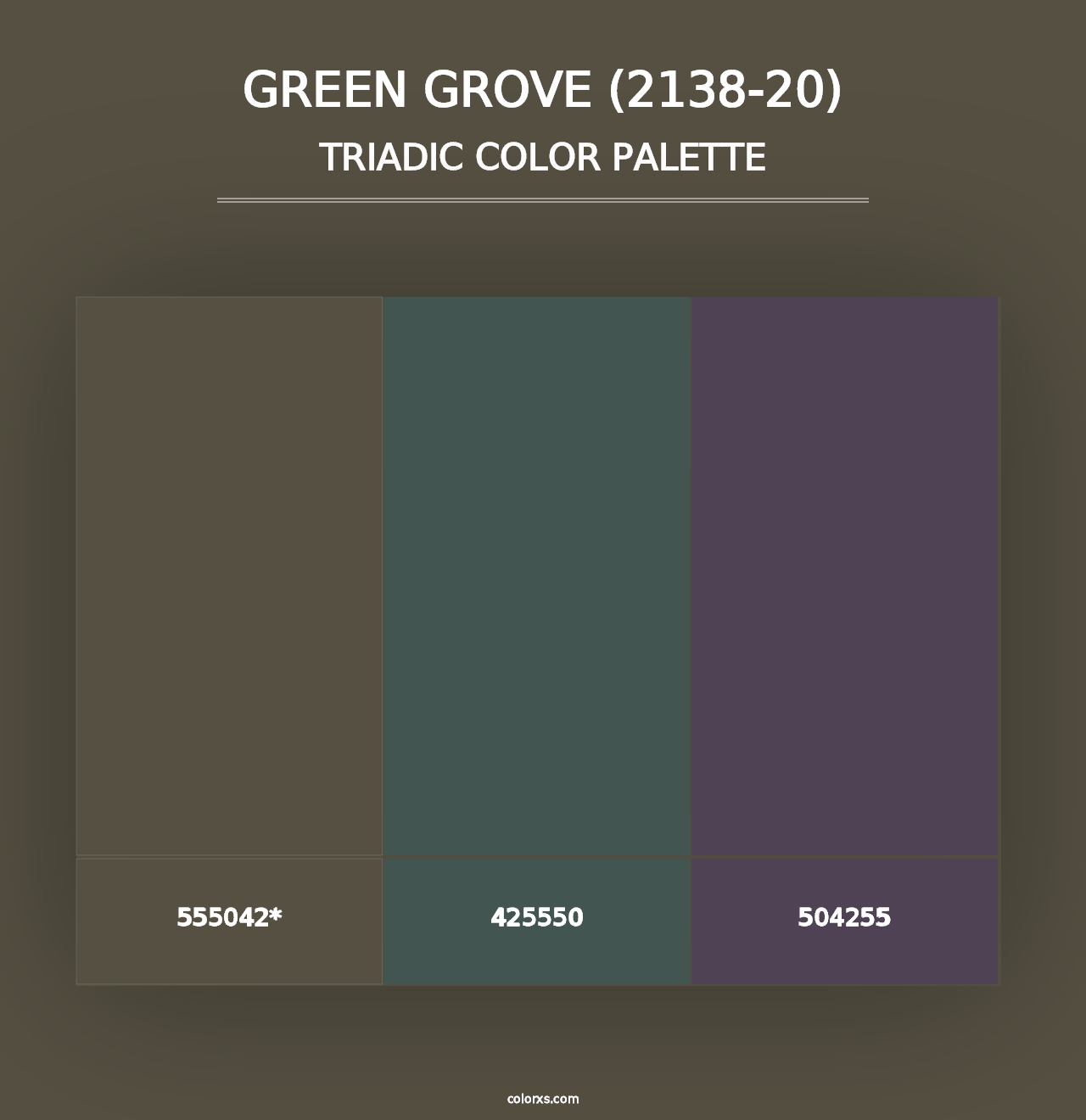 Green Grove (2138-20) - Triadic Color Palette