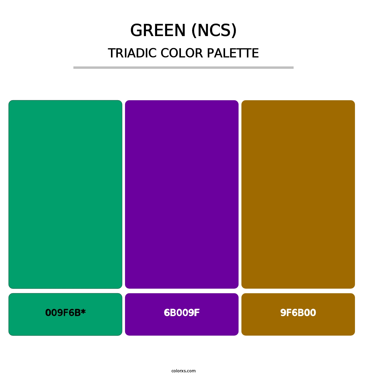 Green (NCS) - Triadic Color Palette