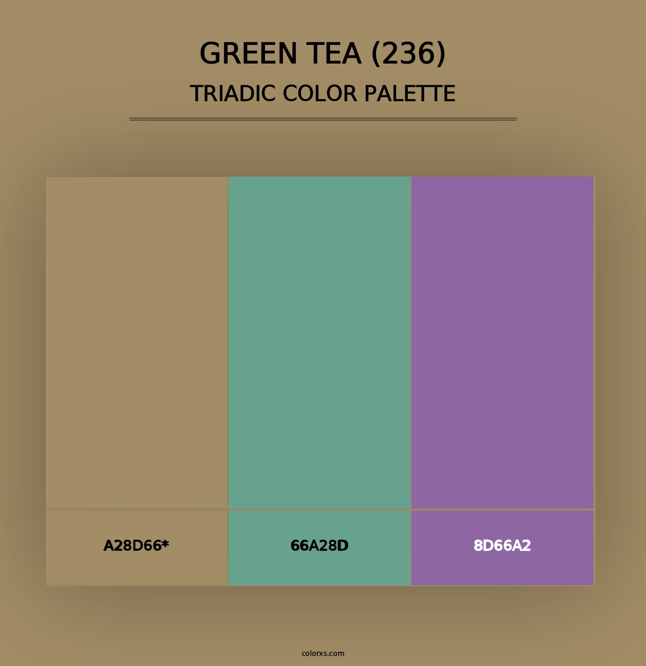 Green Tea (236) - Triadic Color Palette