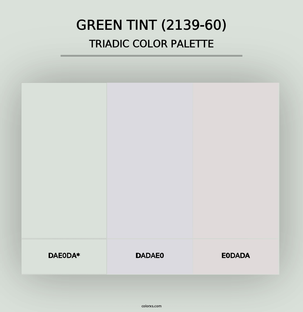 Green Tint (2139-60) - Triadic Color Palette