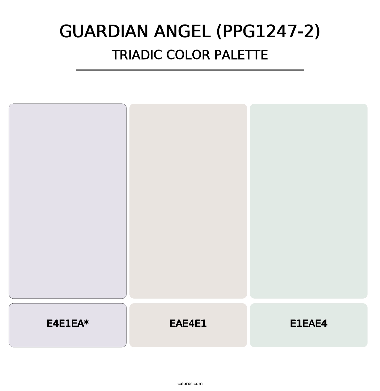 Guardian Angel (PPG1247-2) - Triadic Color Palette