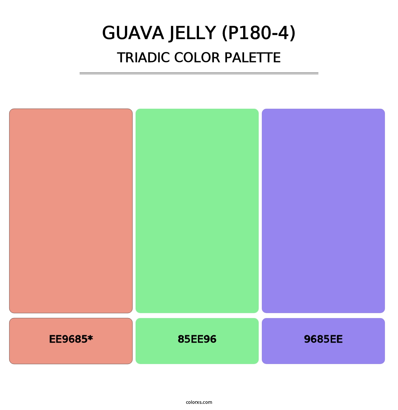 Guava Jelly (P180-4) - Triadic Color Palette