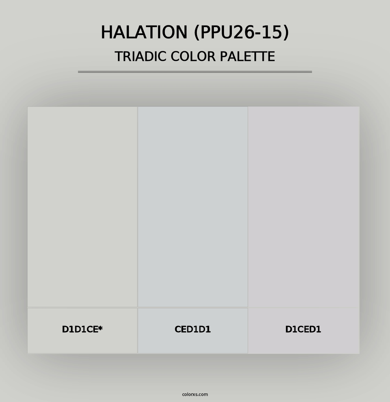 Halation (PPU26-15) - Triadic Color Palette