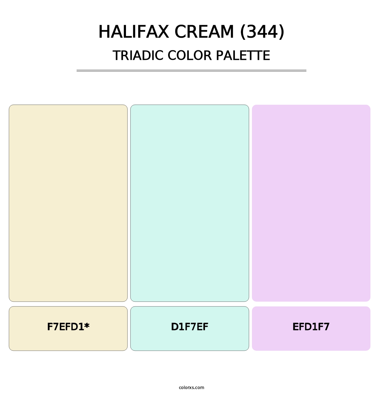 Halifax Cream (344) - Triadic Color Palette