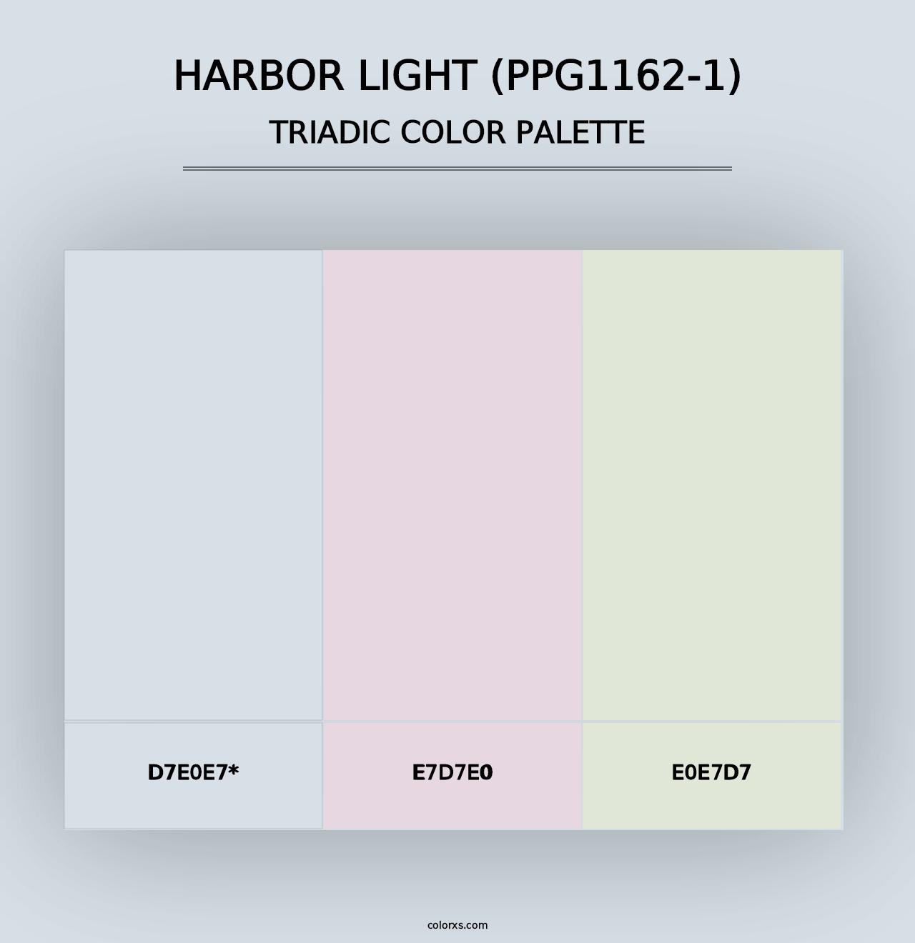 Harbor Light (PPG1162-1) - Triadic Color Palette