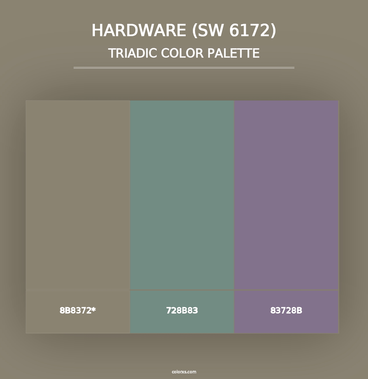 Hardware (SW 6172) - Triadic Color Palette