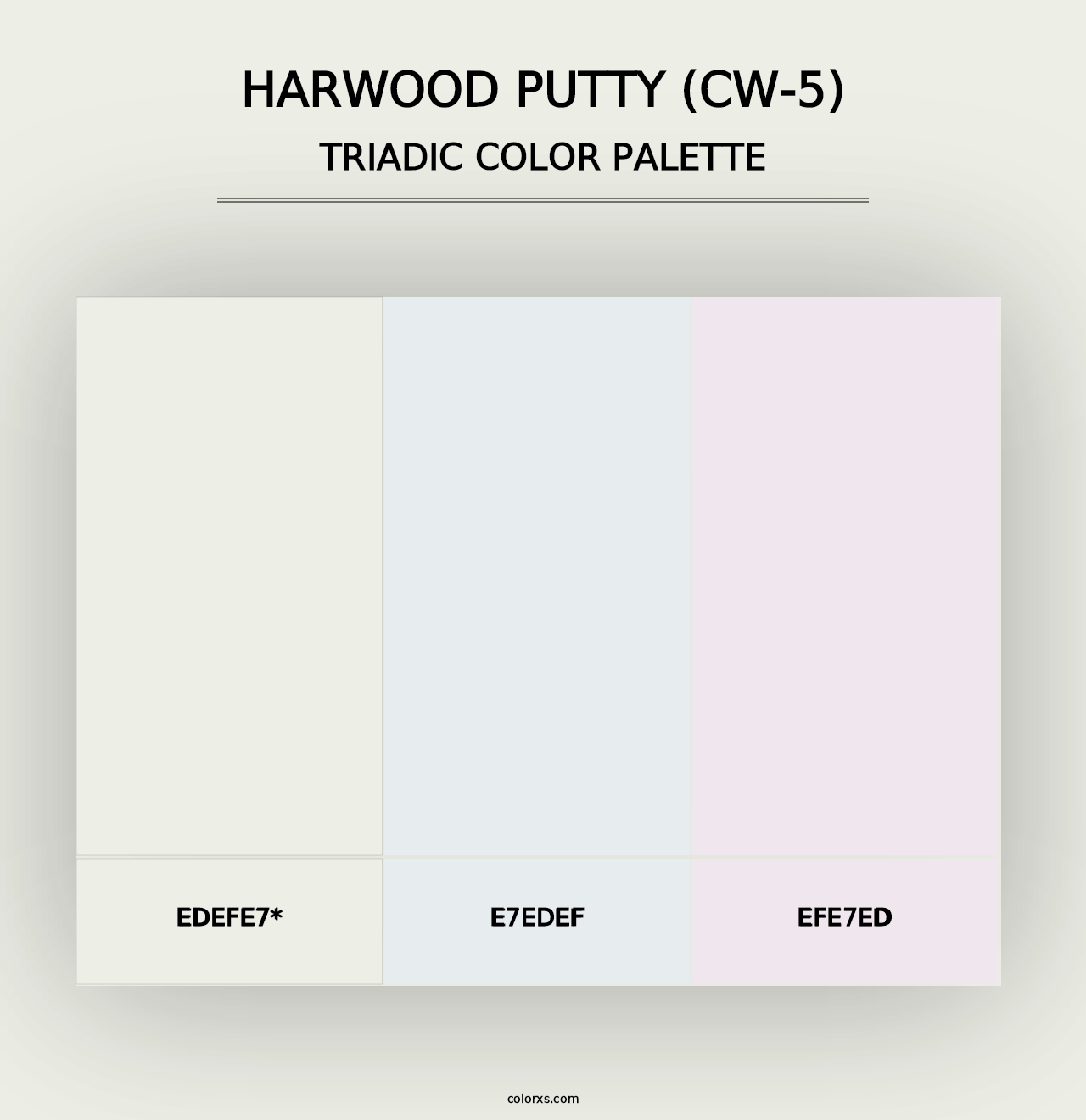 Harwood Putty (CW-5) - Triadic Color Palette