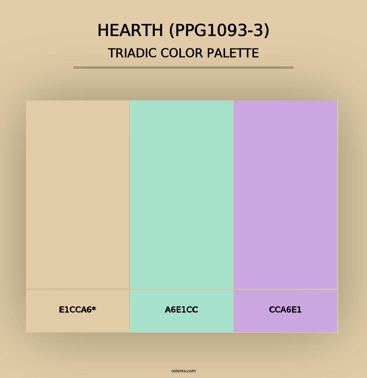 Hearth (PPG1093-3) - Triadic Color Palette